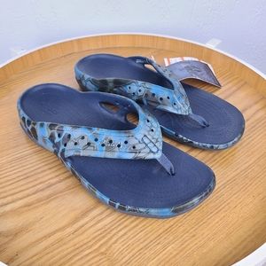 CROCS Blue Swiftwater Kryptek Neptune Deck Sandals
